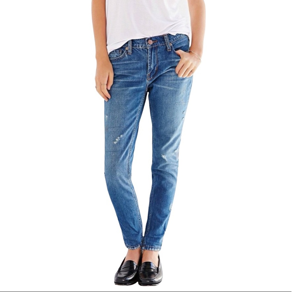 Bdg Distressed Patchwork Slim Boyfriend Jeans Blue - image 2